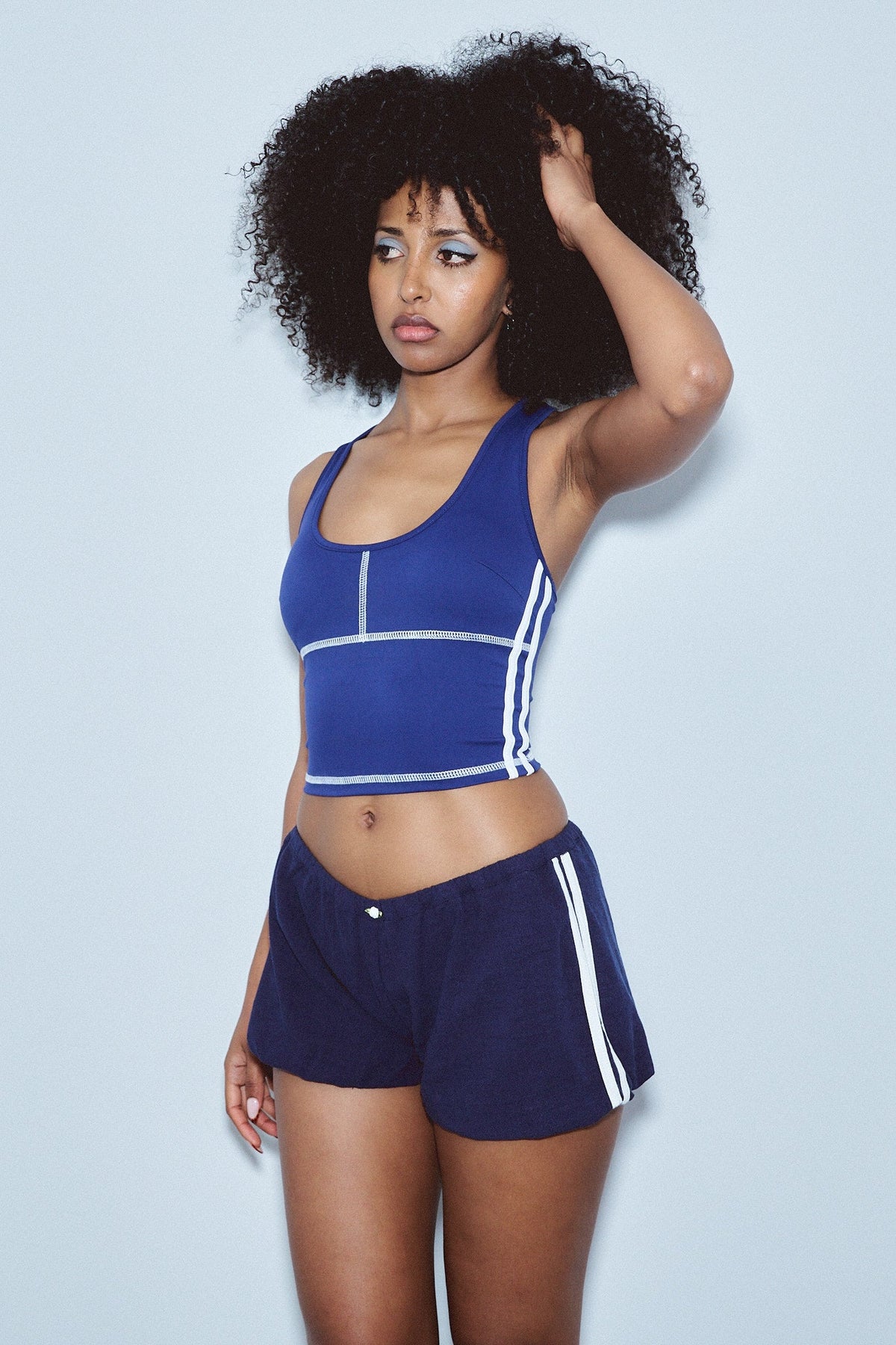 Scoop Yoga Top Navy Sporty Spice