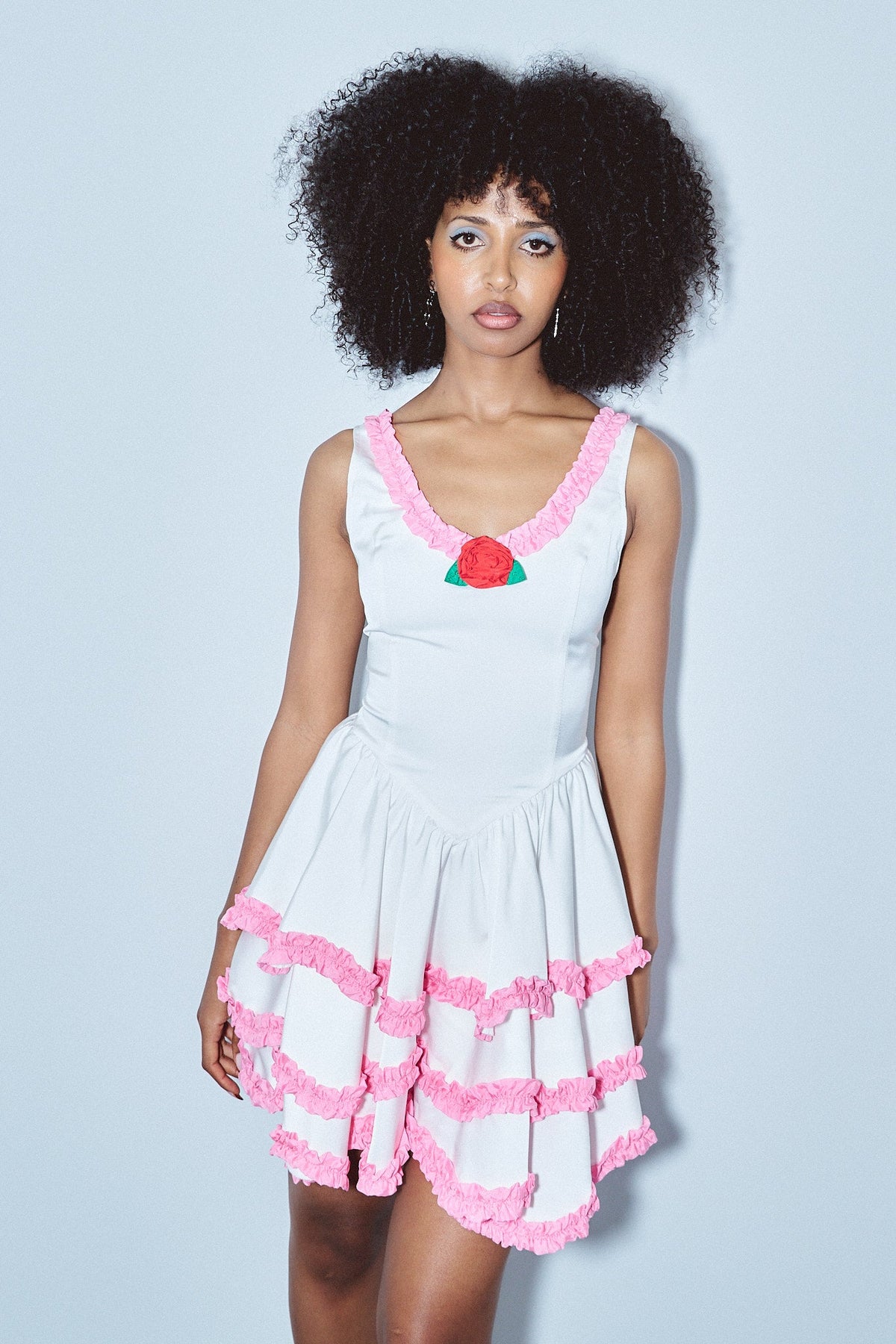 Frosted Cake Layered Mini Dress