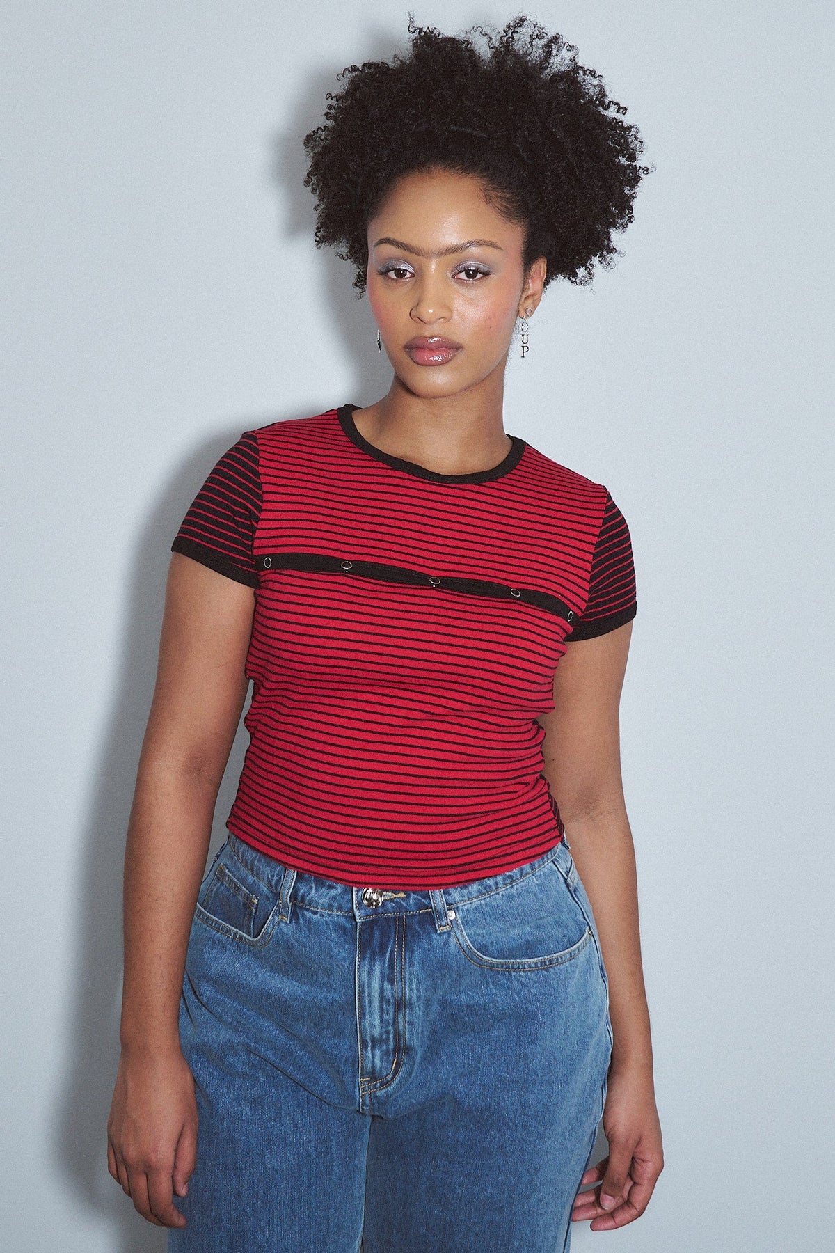 Calvin Snap Tee Blood Stripe