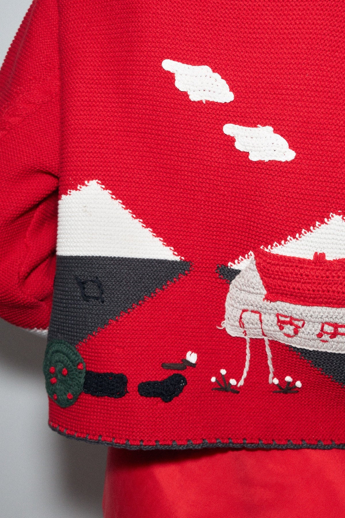 "THE ACCIDENT" Red Cardigan