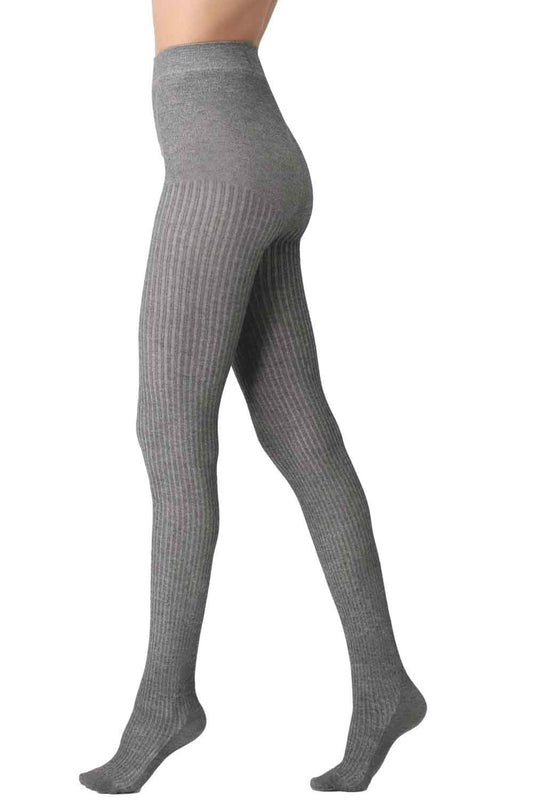 Eco Sneakers Natural Rib Opaque Tights