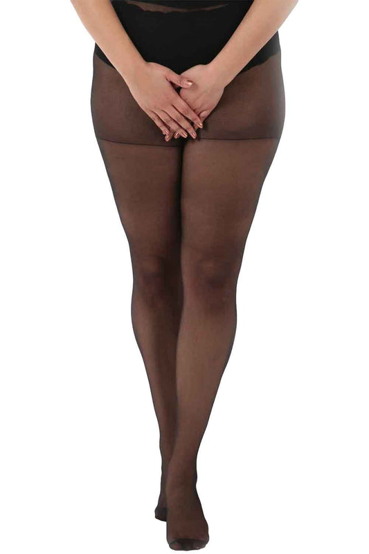 20 Denier Sheer Crotchless Tights