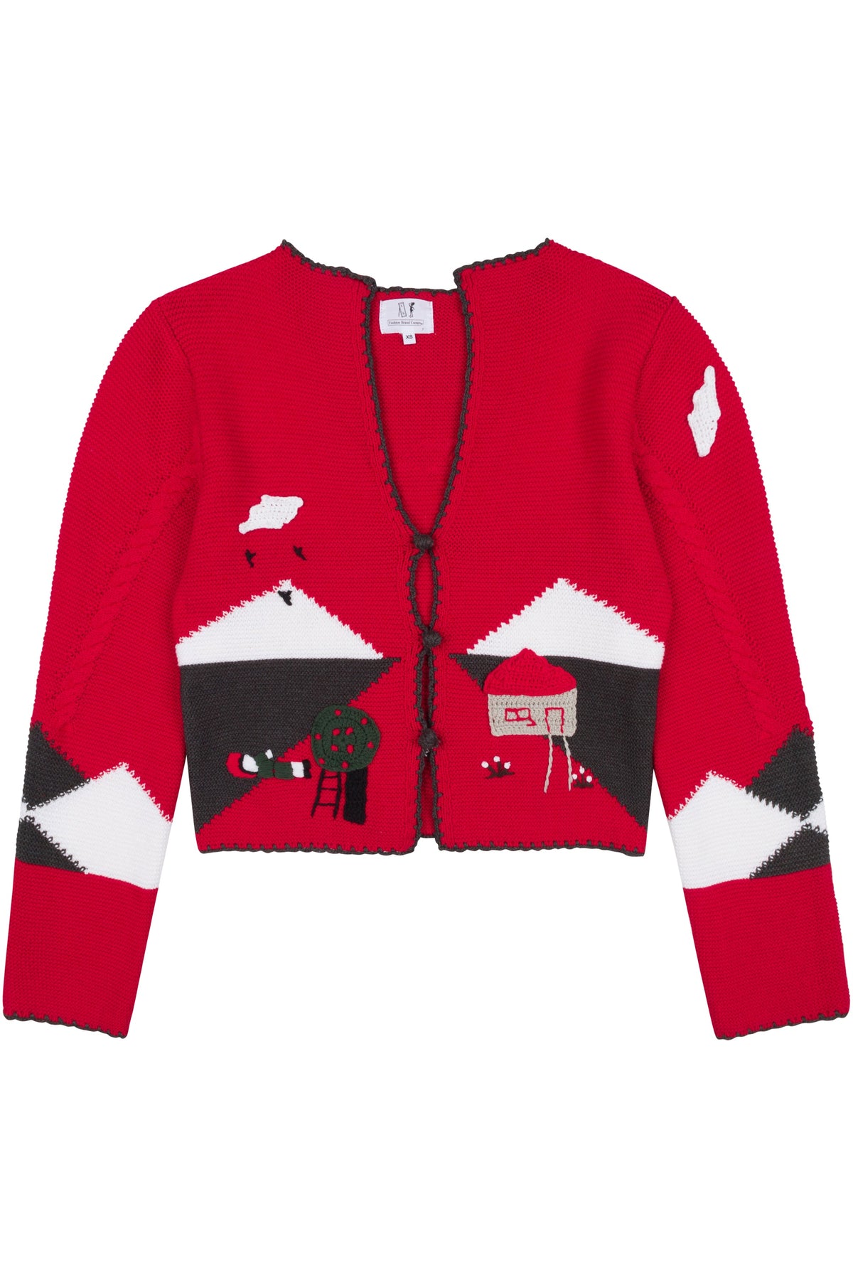 "THE ACCIDENT" Red Cardigan