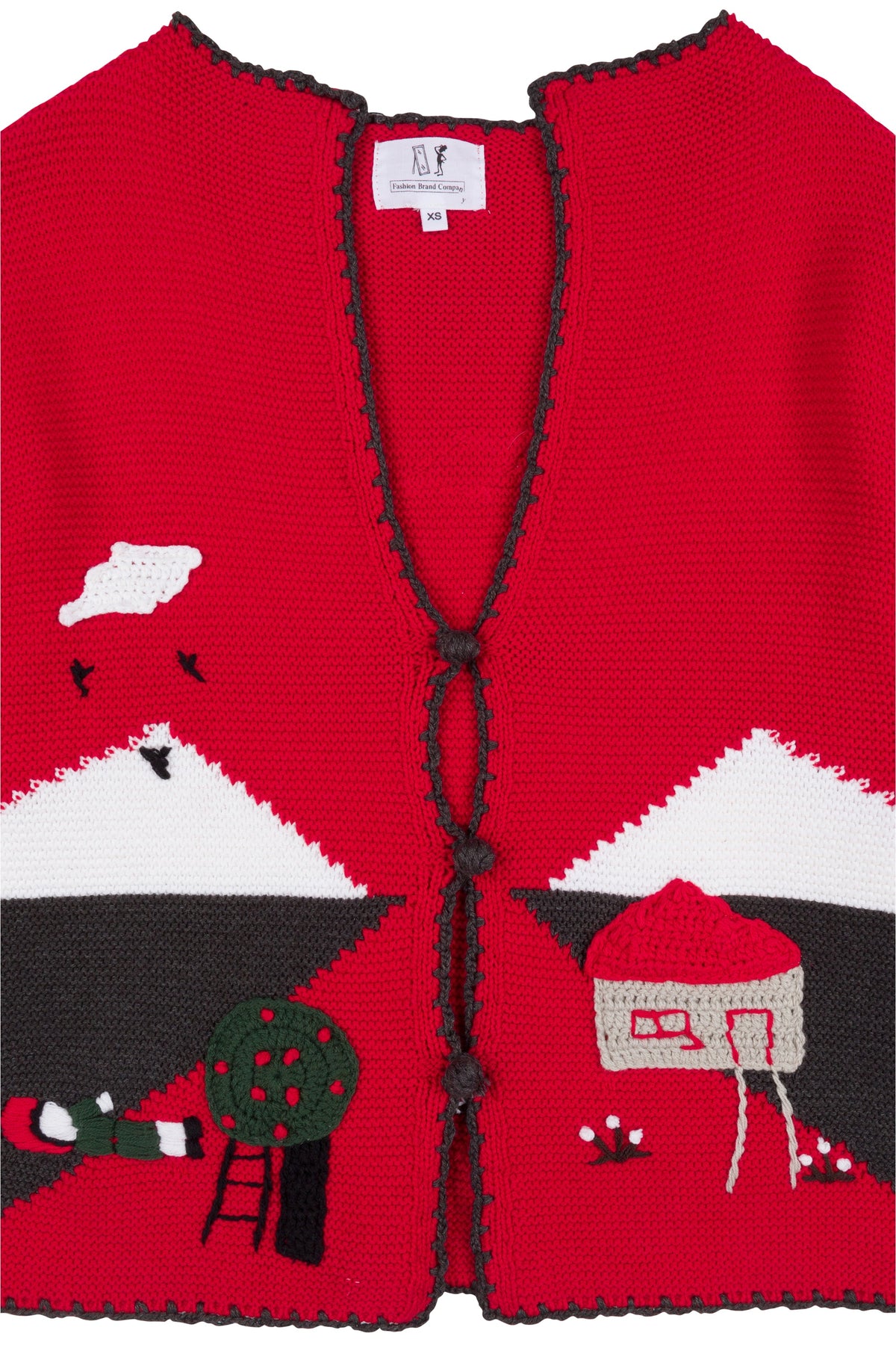 "THE ACCIDENT" Red Cardigan