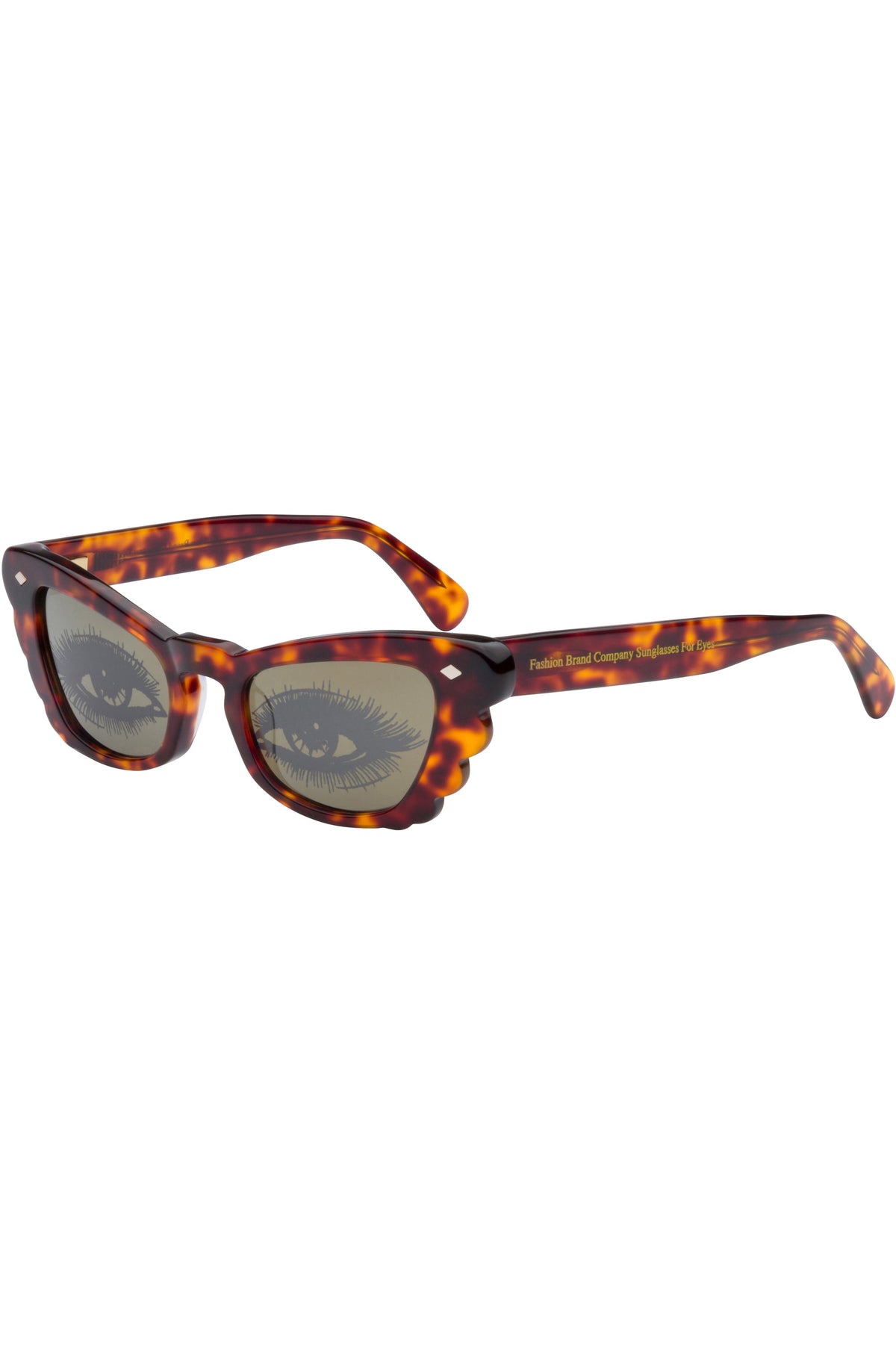 3 left - Butterfly Glamour Eyes Sunglasses Tortoise