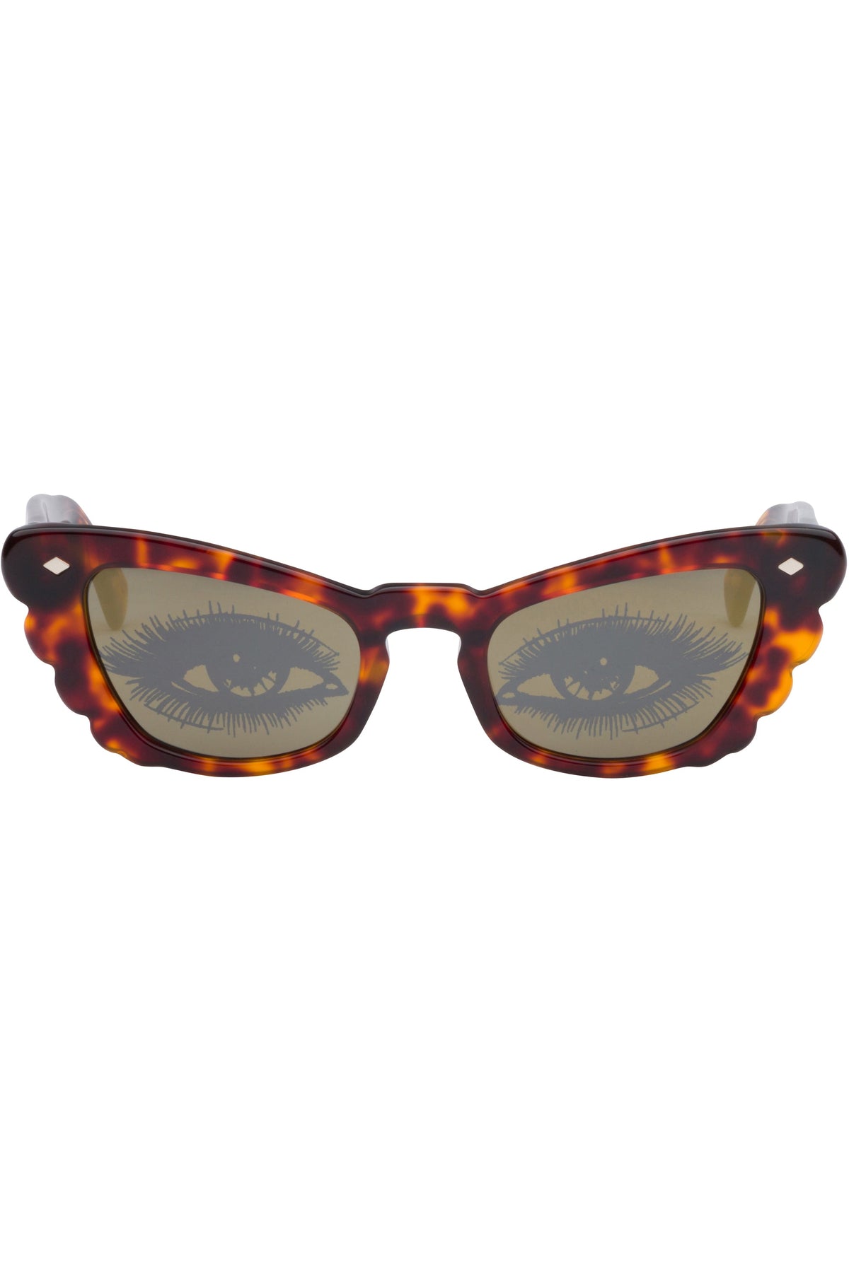 3 left - Butterfly Glamour Eyes Sunglasses Tortoise