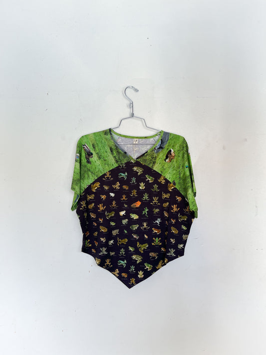 #13: XL Scrap Raglan Tee - Favorite Frogs / Worst Ducks