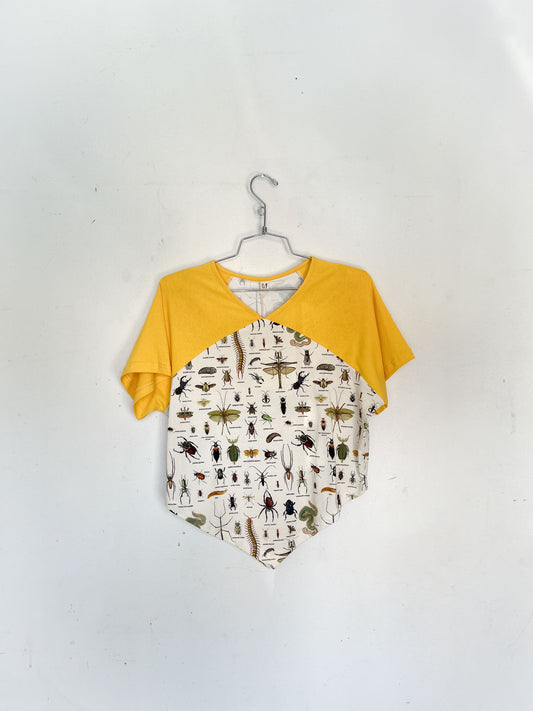 #3: L Scrap Raglan Tee - Worst Bugs / Yellow