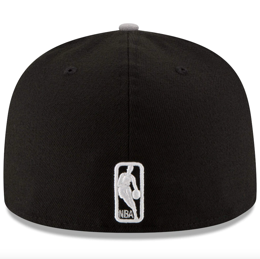 Men's Brooklyn Nets New Era Black/Gray Official Team Color 2Tone 59FIFTY Fitted Hat