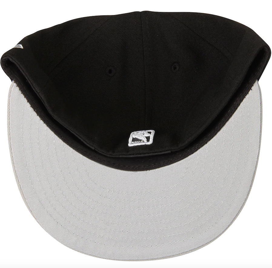 Men's Brooklyn Nets New Era Black/Gray Official Team Color 2Tone 59FIFTY Fitted Hat