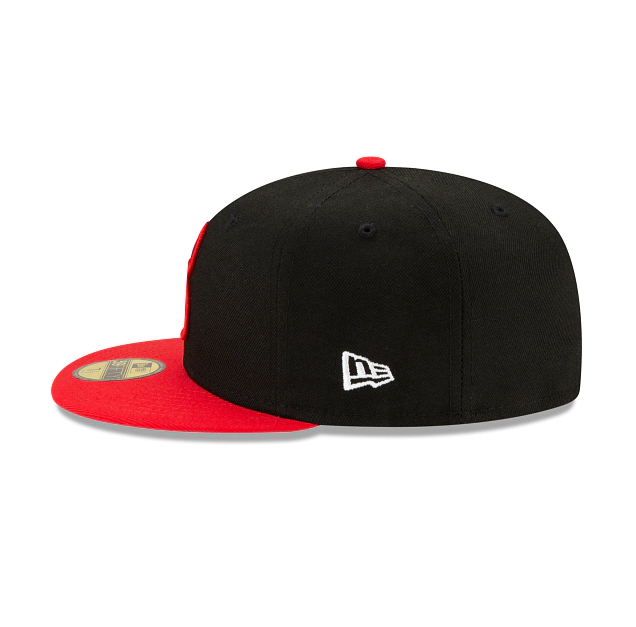 Men's Chicago Bulls NBA 2021 Draft New Era Black and Red 59FIFTY Fitted Hat