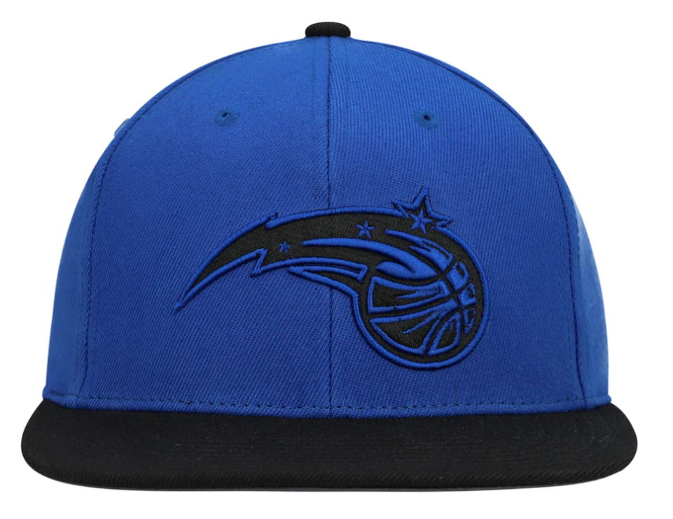 Men's Mitchell & Ness Blue/Black Orlando Magic Hardwood Classics Reload 2.0 Snapback Adjustable Hat