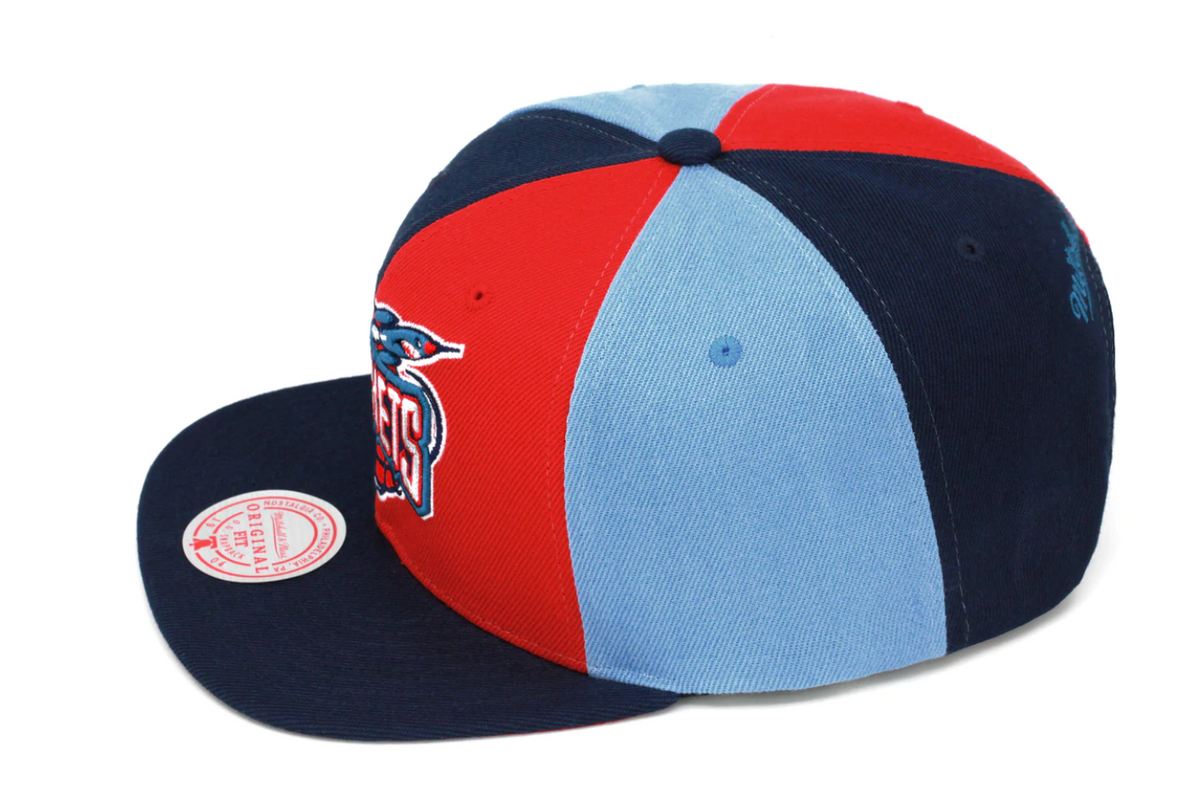 Men's Houston Rockets Mitchell & Ness NBA Pinwheel Snapback Hat