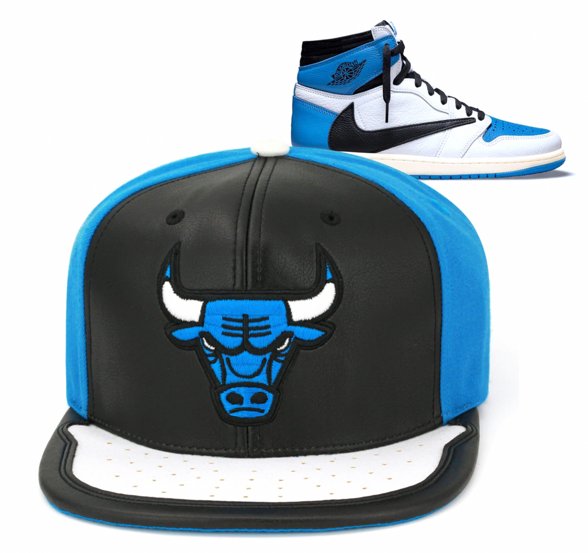 Chicago Bulls Day One Black/Blue/White Mitchell & Ness Snapback Hat