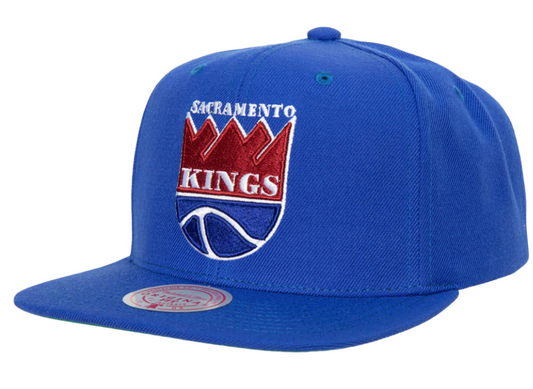 Men's Mitchell & Ness Sacramento Kings Ground 2.0 Royal Blue Snapback Hat