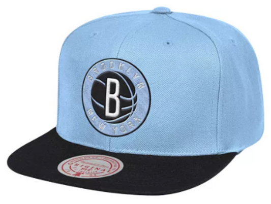 Men's Mitchell & Ness Brooklyn Nets University Away 2 Tone Adjustable Snapback