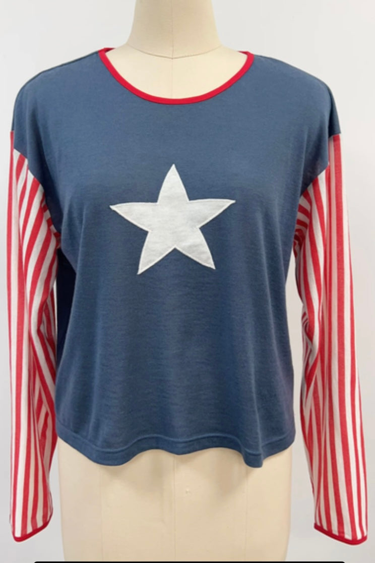 Lone Star Long Sleeve Wool Blend Tee
