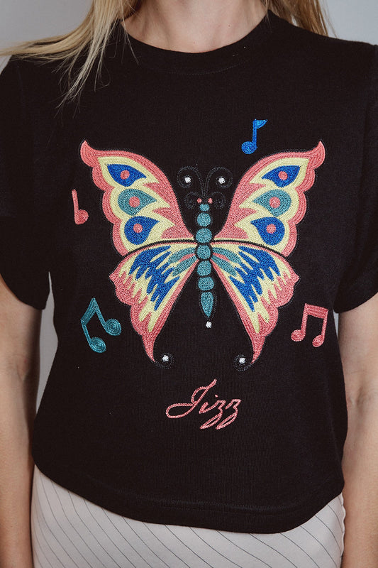 Jazz Butterfly Wool Blend Tommy Tee