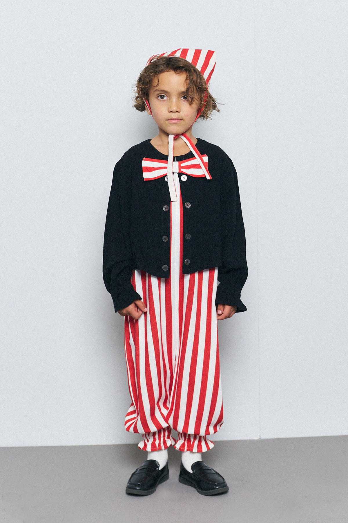 Kid's Thick Linen Clown Jumpsuit