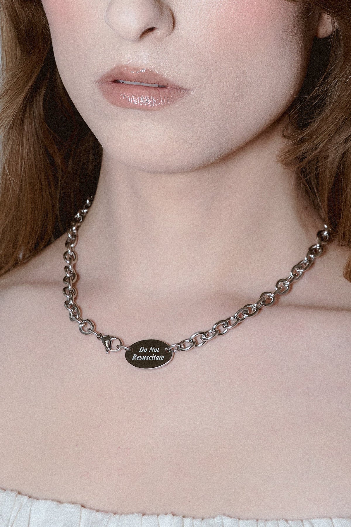 Do Not Resuscitate Stainless Steel Necklace