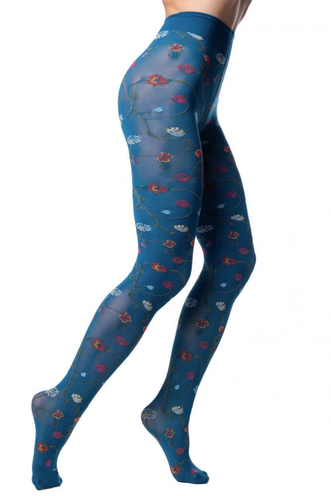 Platino Floral Tights