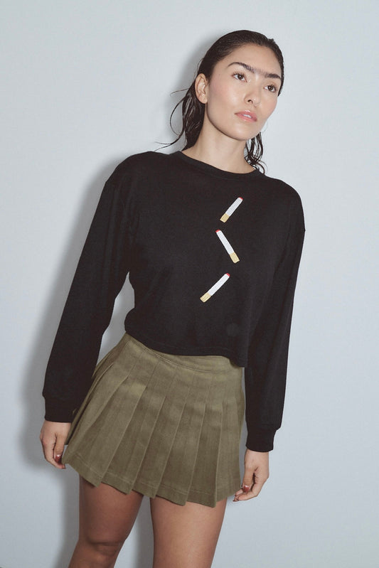 Cigarettes Wool Blend Long Sleeve Tee