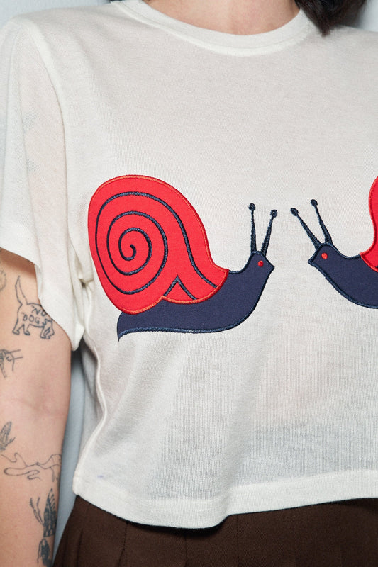 Snail Boobs Wool Blend Tommy Tee
