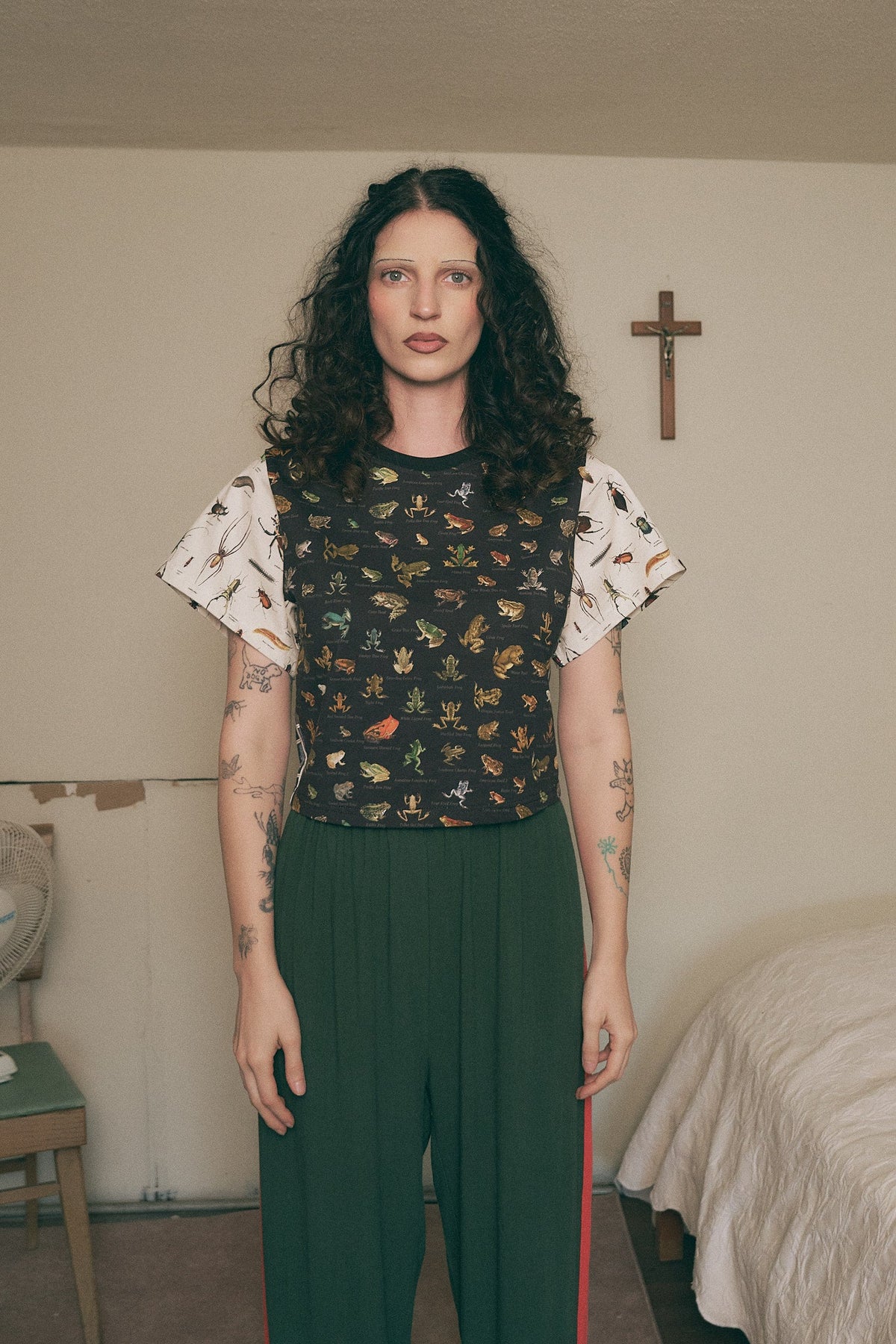 Frog/Bug/Fish Patchwork Cotton Tommy Tee