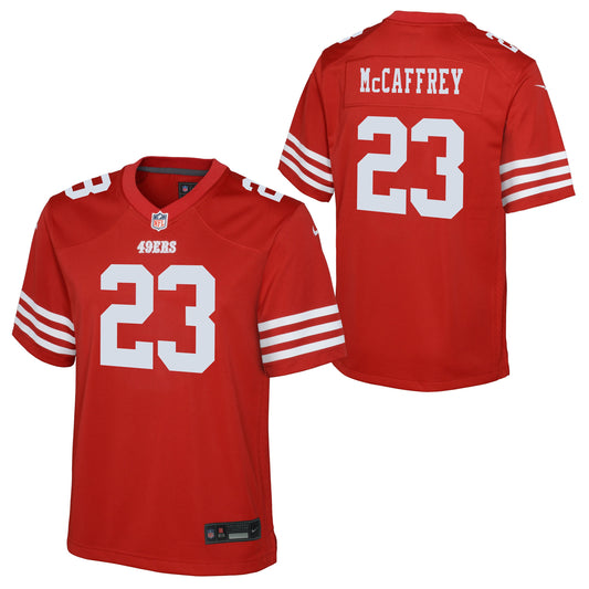 Youth Christian McCaffrey San Francisco 49ers Nike Scarlet Game Jersey