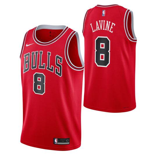 Youth Chicago Bulls Zach Lavine Red Nike Swingman Icon Jersey