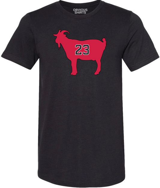 Men's Jordan Goat 23 Chicago Bulls Obvious Shirts Black Tee