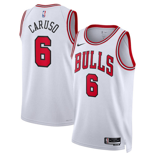 Youth Chicago Bulls Alex Caruso White Nike Swingman Icon Jersey
