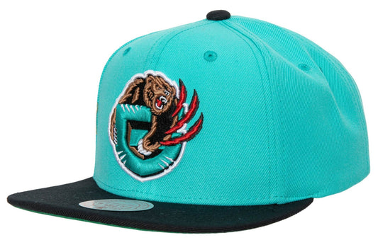 Vancouver Grizzlies Mitchell & Ness HWC 2-Tone Teal/Black 2.0 Snapback Hat
