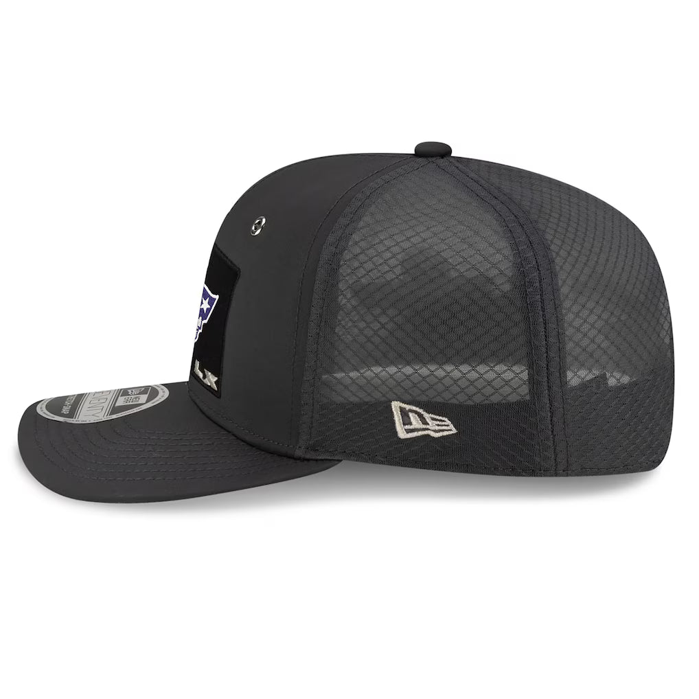 New England Patriots New Era Super Bowl LX Opening Night 9SEVENTY Adjustable Hat - Charcoal