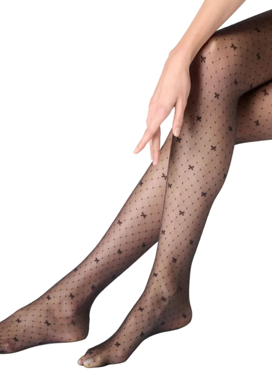 Graceful Sheer Bow Tights
