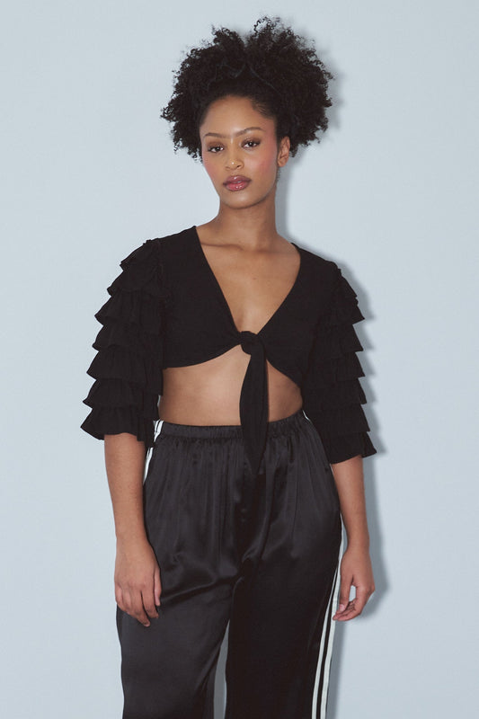 Rumba Top Soft Linen Black
