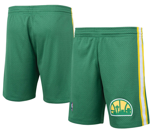 Seattle Supersonics Mitchell & Ness Hardwood Classics Logo Swingman Shorts - Green