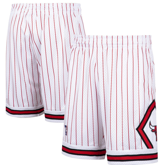 Men's Mitchell & Ness Chicago Bulls Hardwood Classic White Reload Swingman Shorts
