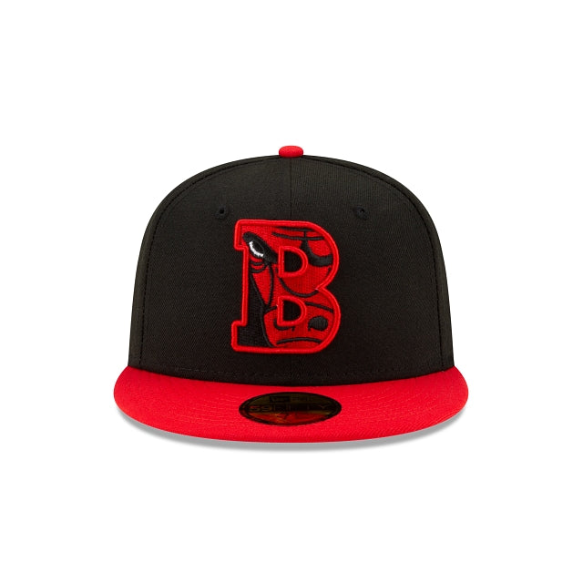 Men's Chicago Bulls NBA 2021 Draft New Era Black and Red 59FIFTY Fitted Hat